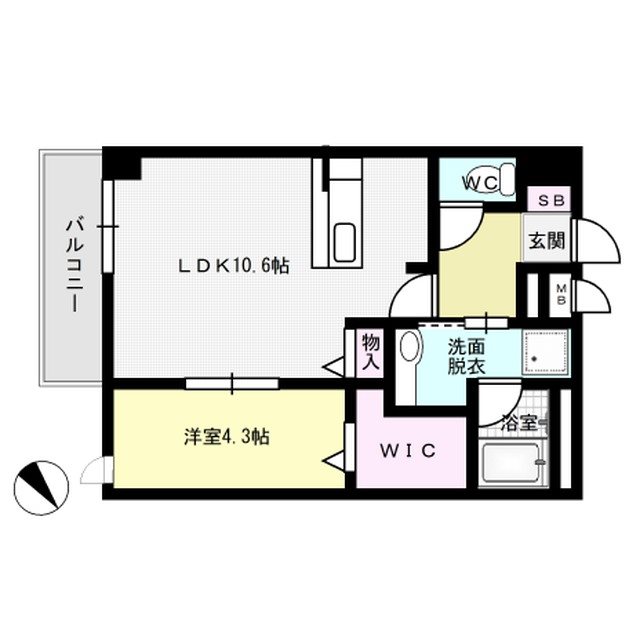 グローリアM・K 202号室 間取り