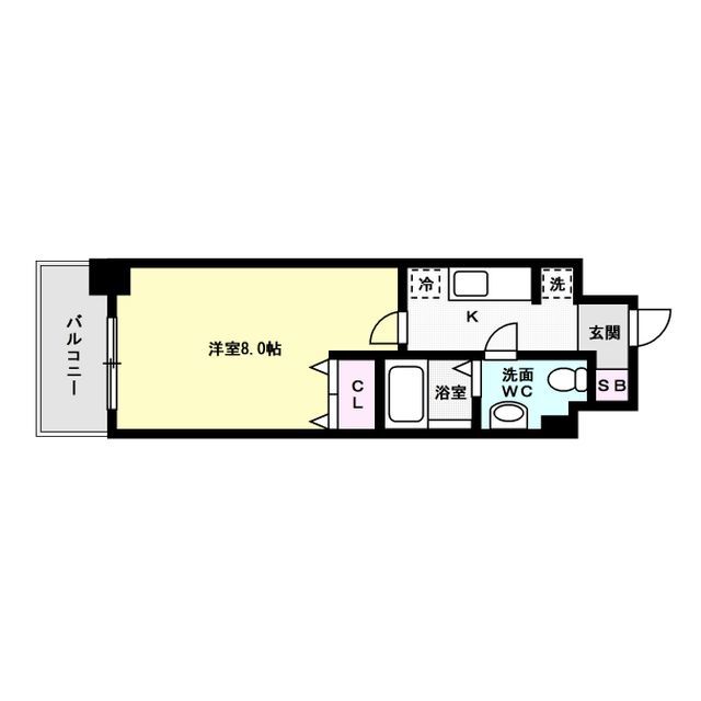 スカイコート博多駅前 間取り