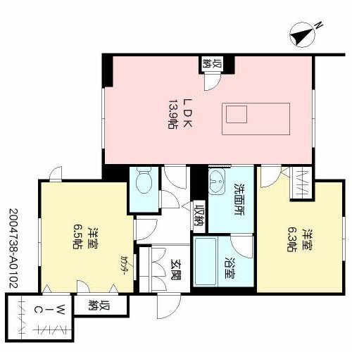 間取り Sha Maiosn Nishiki 間取り図