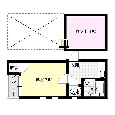 クレセント百道東Ⅱ 間取り
