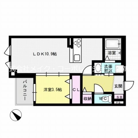 ビューノ別府 間取り
