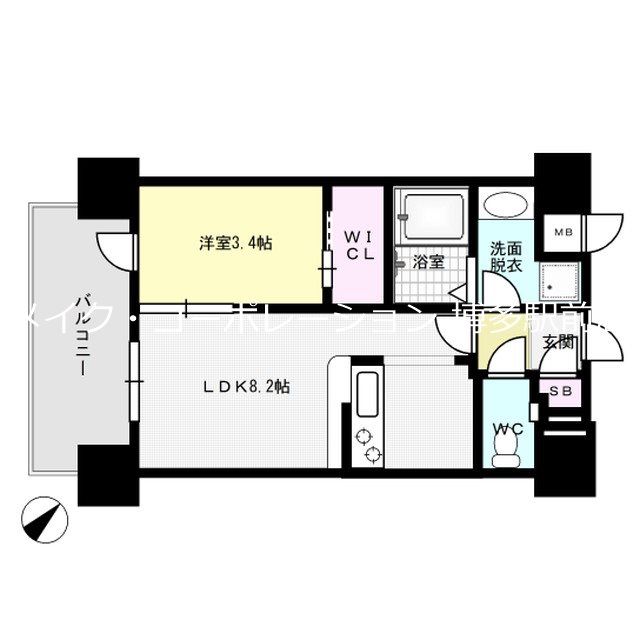 ネストピア東比恵駅前Ⅱ 間取り