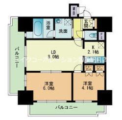 RJRプレシア吉塚駅前 間取り