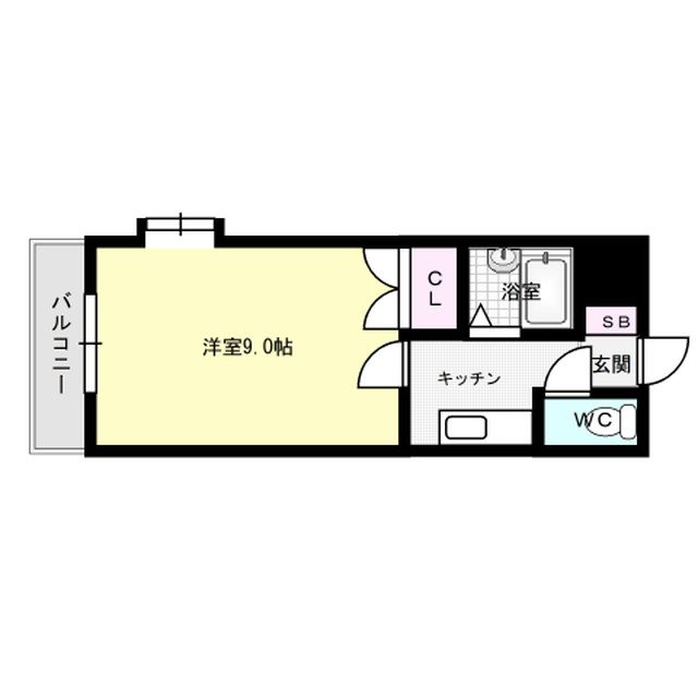 ロイヤルハイツ春日 510号室 間取り