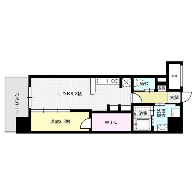 ブレス唐人町駅前 間取り