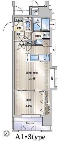 アクタス博多ステーションタワー 間取り