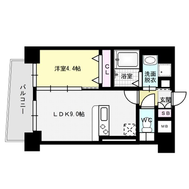 レディアントアーク薬院 間取り