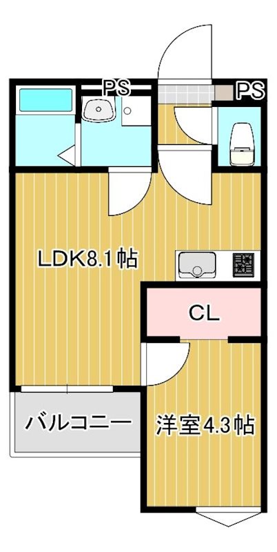 レディア藤崎南 間取り