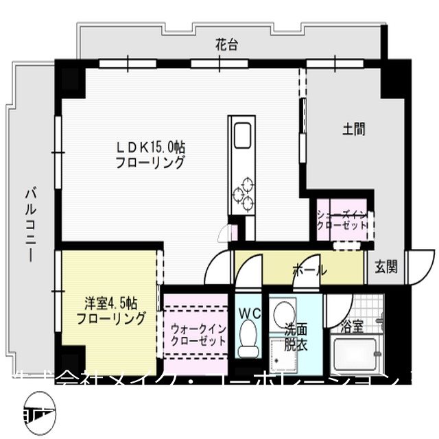 シャンボール第2西公園  間取り