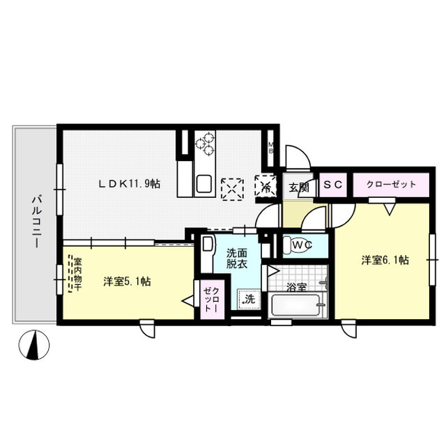 間取り グラースT 間取り図