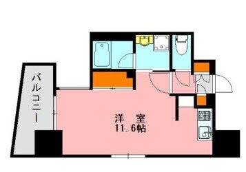 アソシアグロッツォ天神ミッドシティ  間取り