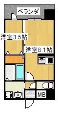 第48川崎ビル【3号】 間取り