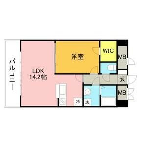 グラシア大濠～ネット無料～ 間取り