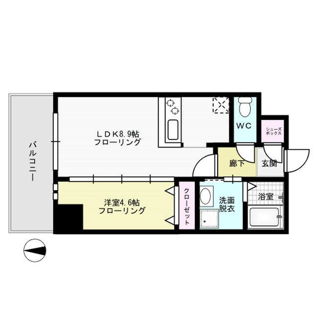 ジェイグランコート大濠公園 間取り図