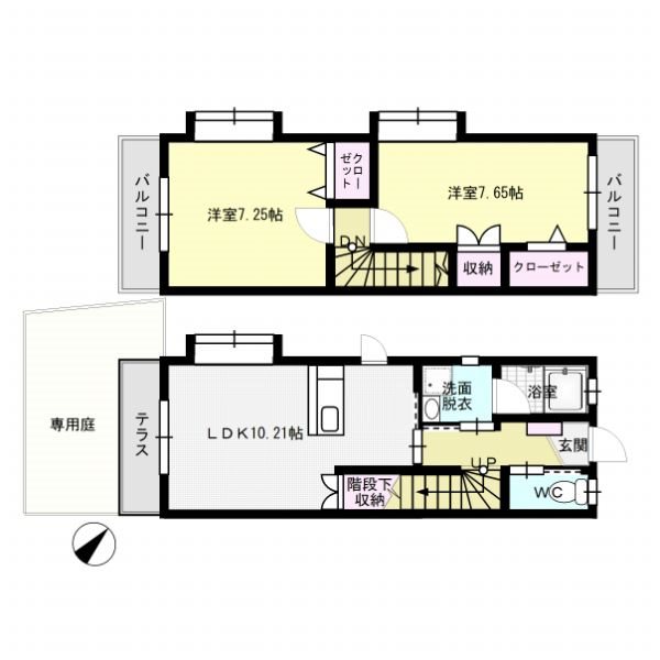 アルカンシェルB棟 間取り図