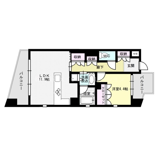 赤坂ラテ  間取り