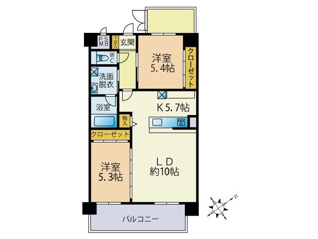 ブレス駅南Ⅱ 間取り