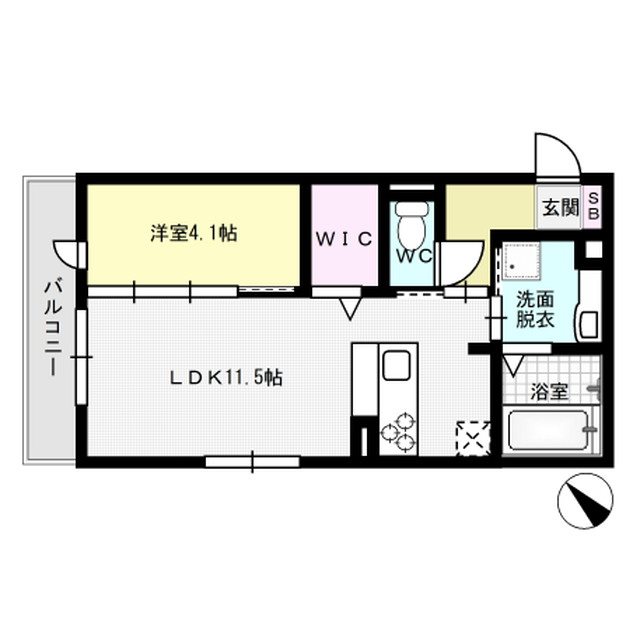 D-room光丘 203号室 間取り