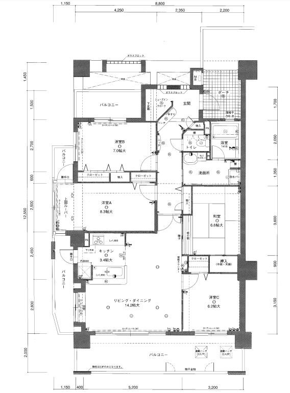 アンピール馬出九大病院前 間取り
