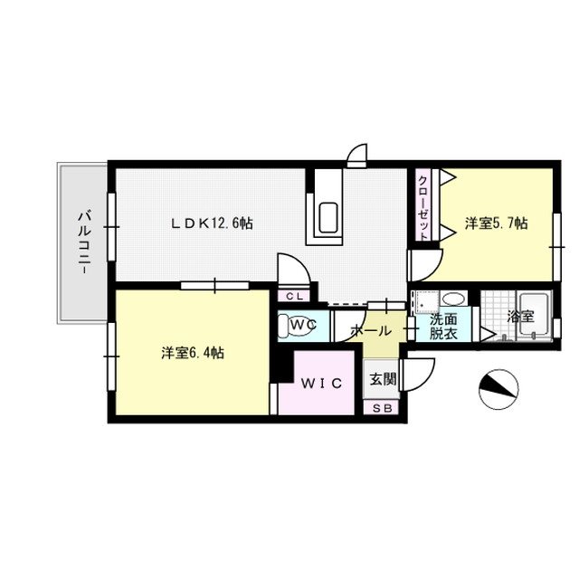 ビオ・トープⅡ 202号室 間取り