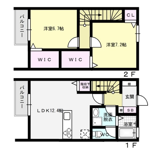 VILLA COHANZ 105号室 間取り