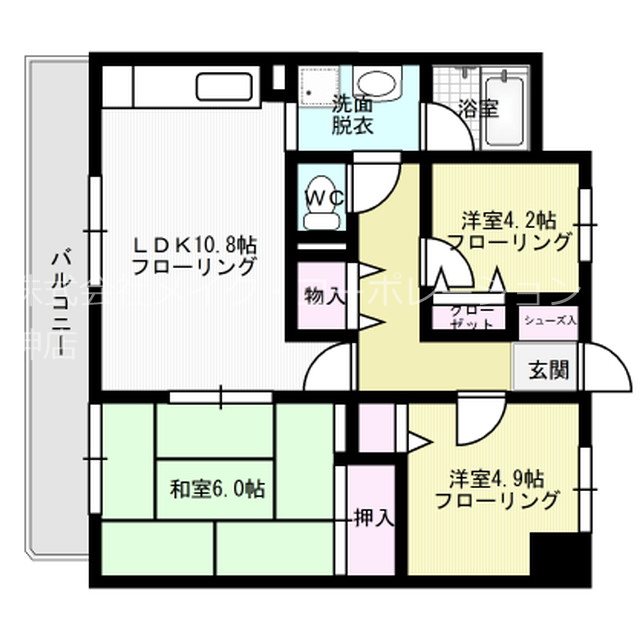 ルブラン薬院 間取り