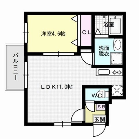 ma cherie R姪浜 間取り