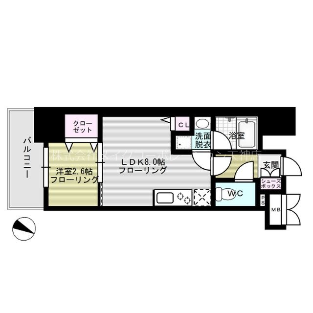 アクタス薬院テラス  間取り