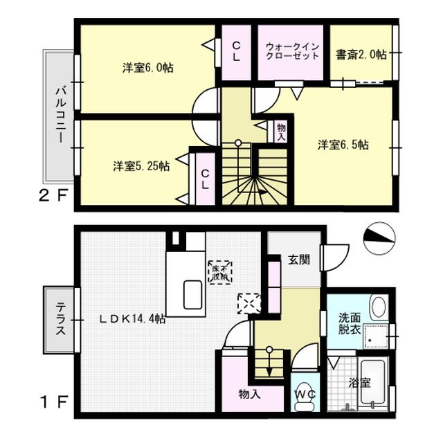 グランシャリオ 101号室 間取り