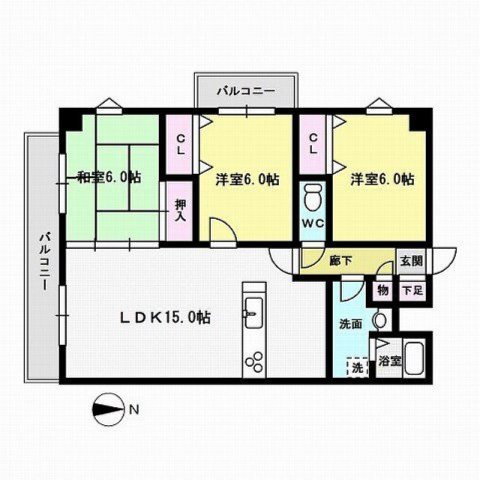 プレイス曙 間取り