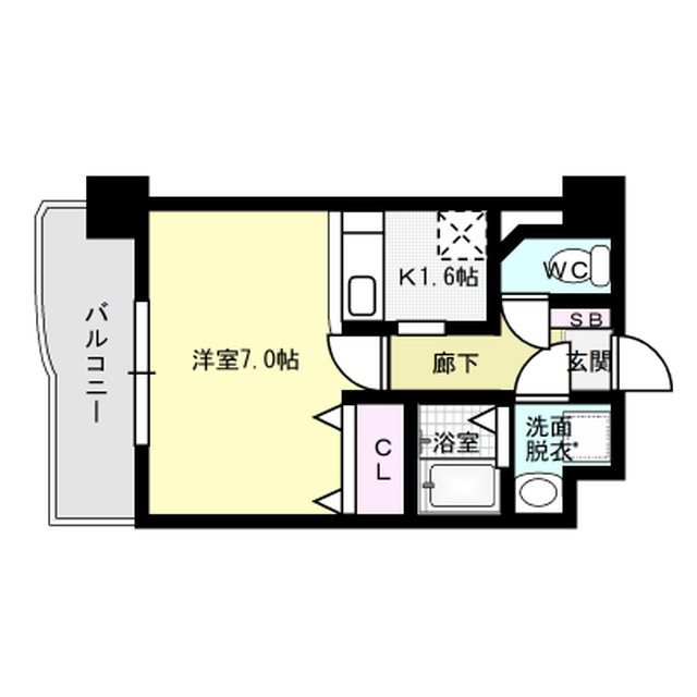 リバーサイド仲畑 804号室 間取り