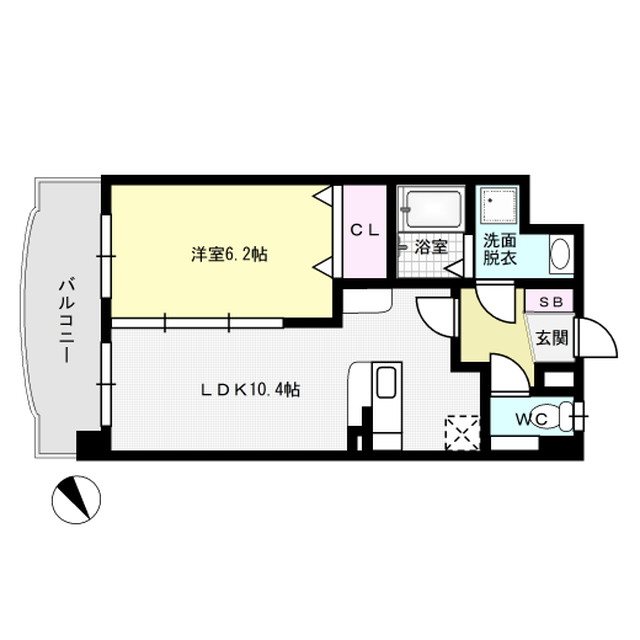 エスペランサ高宮 405号室 間取り