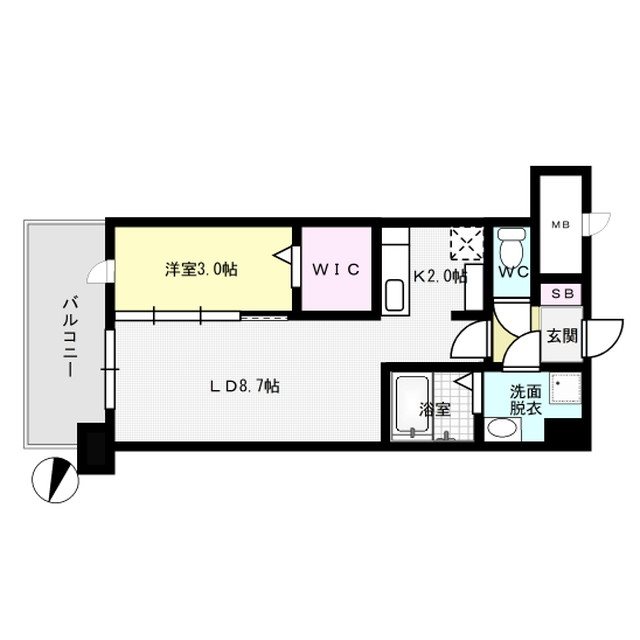 ルミエール大橋駅南 間取り図