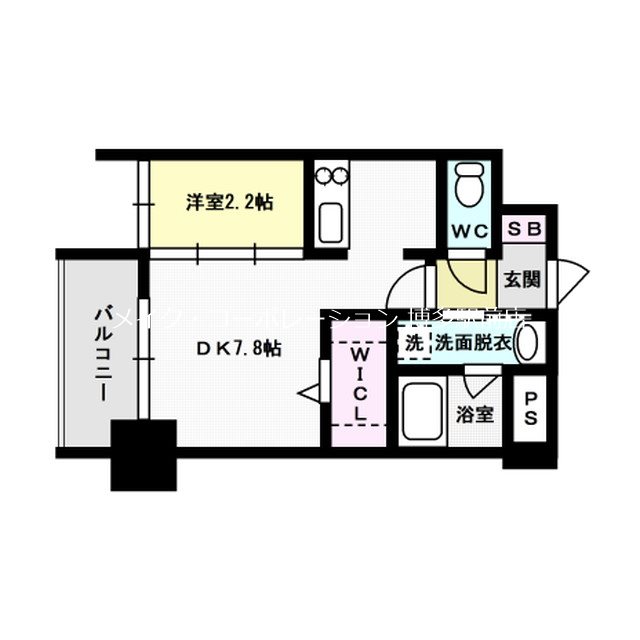 エンクレスト博多THE TIME 間取り