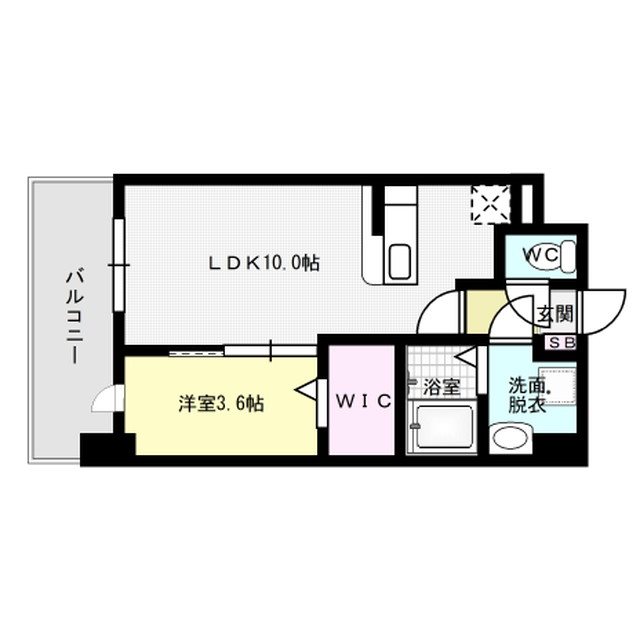ELEVITA弥永 109号室 間取り