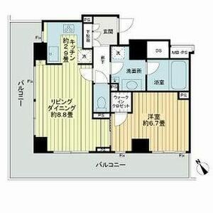 グランアルト天神タワー  間取り