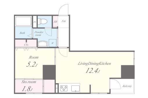 APエルテージ西新【11号タイプ】 間取り