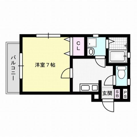 プレスト福大前C棟 間取り