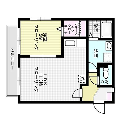 アクシス 101号室 間取り