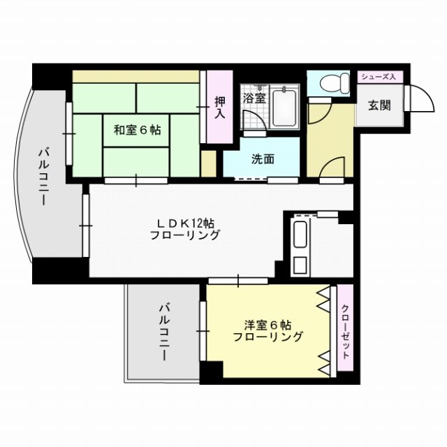 ジートラスト薬院 間取り