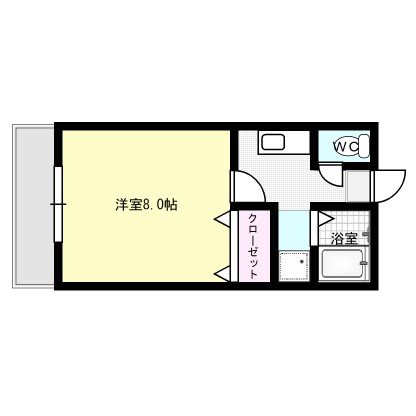 ヌーベル大土居 205号室 間取り