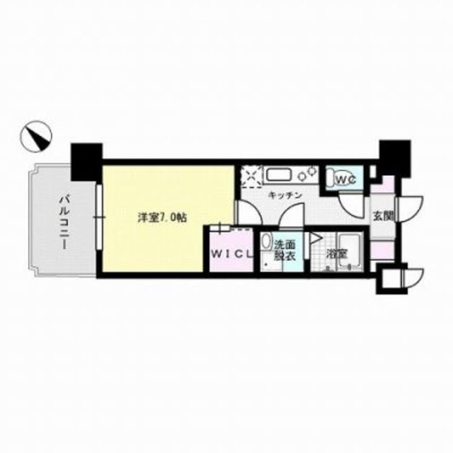 ※別部屋写真参考 エンクレスト博多駅東Ⅱ 間取り図