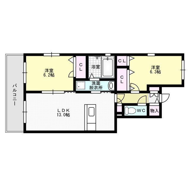 ライツェント ツヴァイ 302号室 間取り