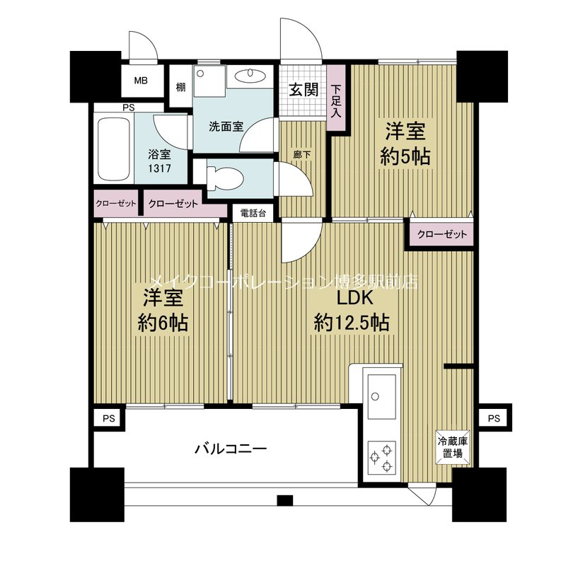 ルネッサンス２１博多  間取り