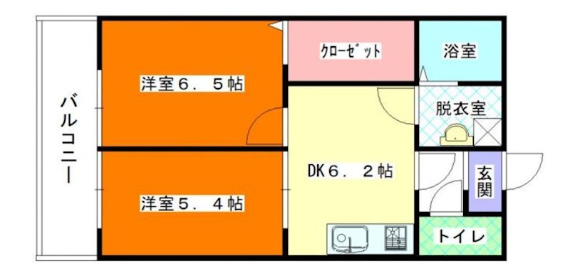 プランドール片江 間取り