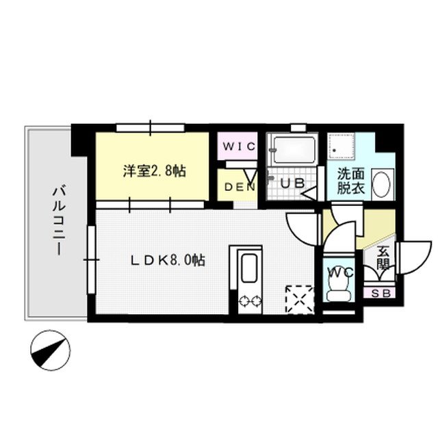 間取り アルティザ春日原駅前クロス 間取り図