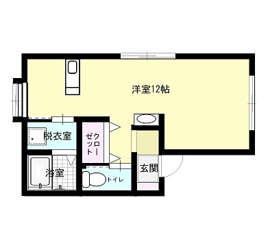 セラヴィ千歳 101号室 間取り