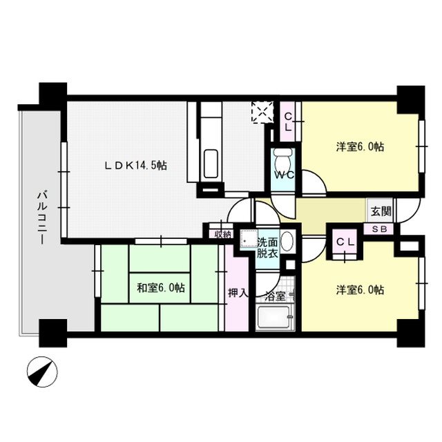 ロイヤルクローバー 間取り図