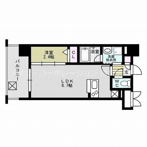 アクタス天神スクエア 間取り