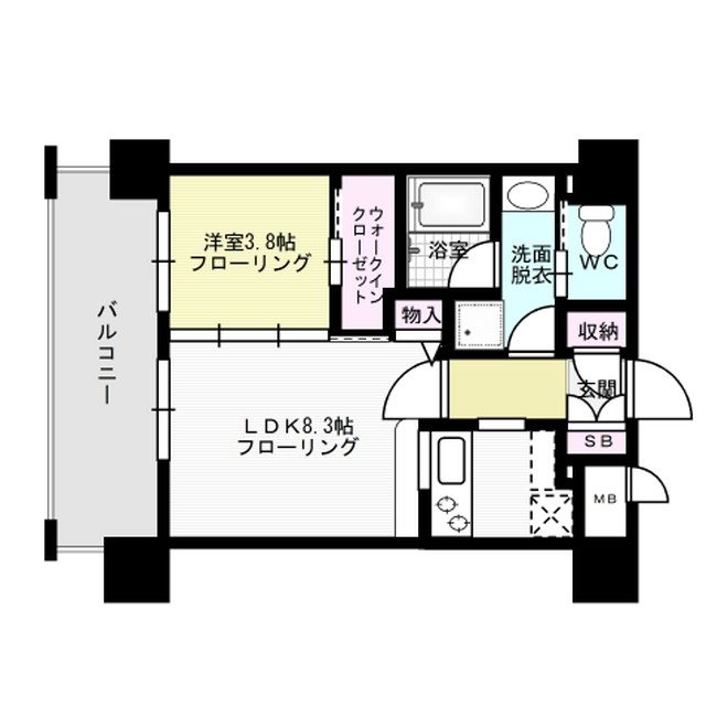 ネストピア薬院東  間取り